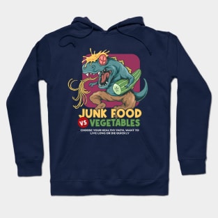 junkfood vs vegetables Hoodie